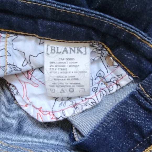 Ladies Women’s like NEW Blank NYC Dark Denim Stretch Hi Rise Jean Size 28 - Picture 11 of 12